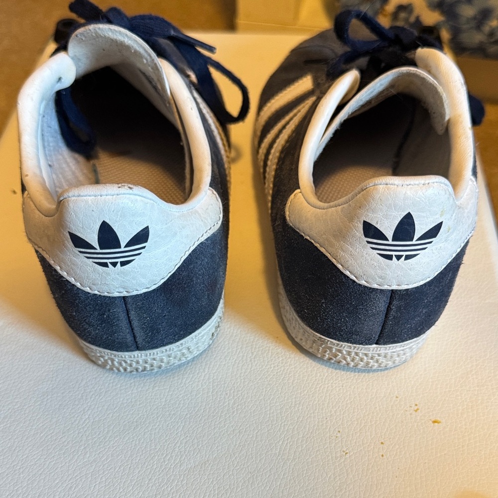 Adidas Kids Dark Blue and White Sneakers - Picture 3 of 4